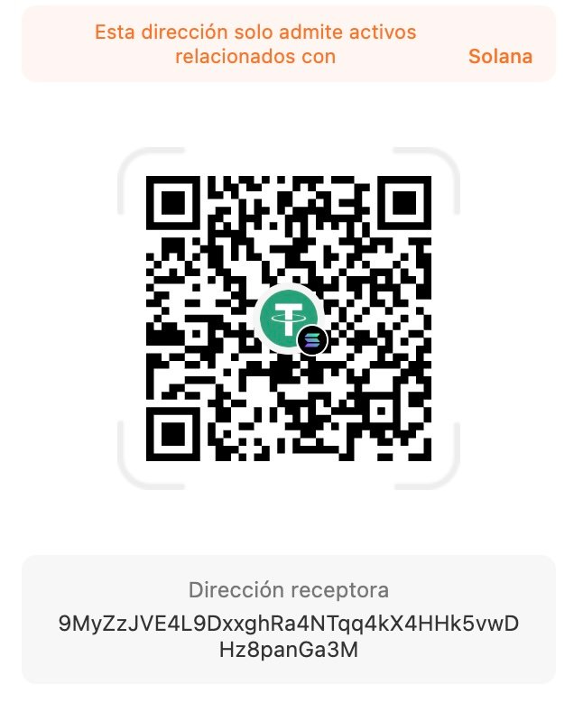 Código QR de la dirección Solana