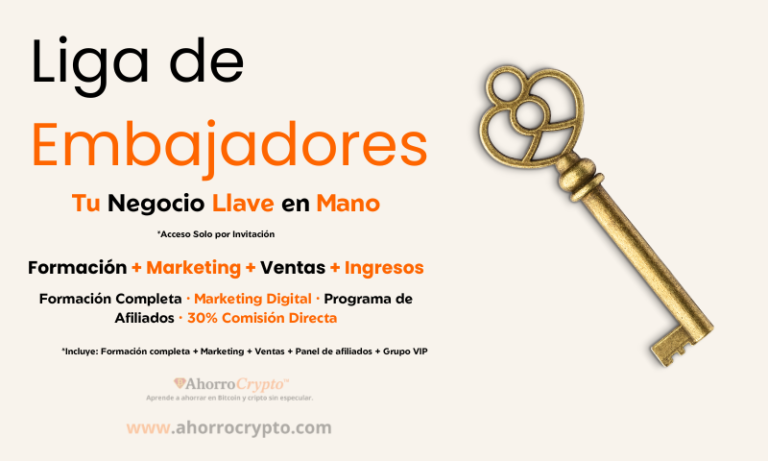 Formación Liga de Embajadores – Tu negocio llave en mano